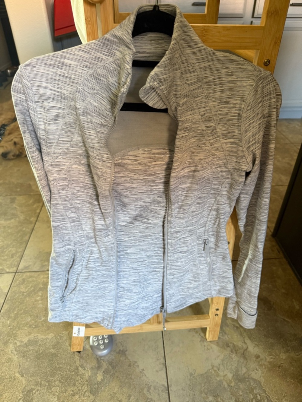lululemon athletica Heathered Light Gray Full‑Zip Jacket